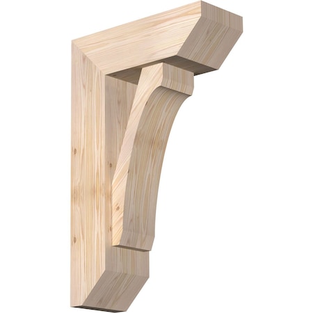 Ekena Millwork Legacy Slat Smooth Bracket w/ Offset Brace, Douglas Fir, 7 1/2"W x 20"D x 32"H BKT0806X20X32LEC06SDF